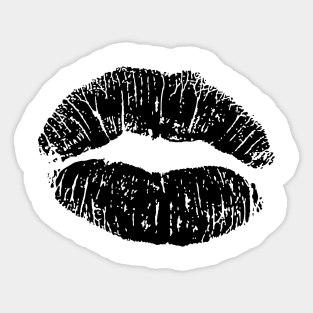 "Lips to die for" design Kiss Sticker